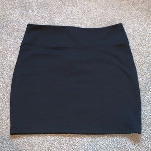 Plain Black pencil skirt